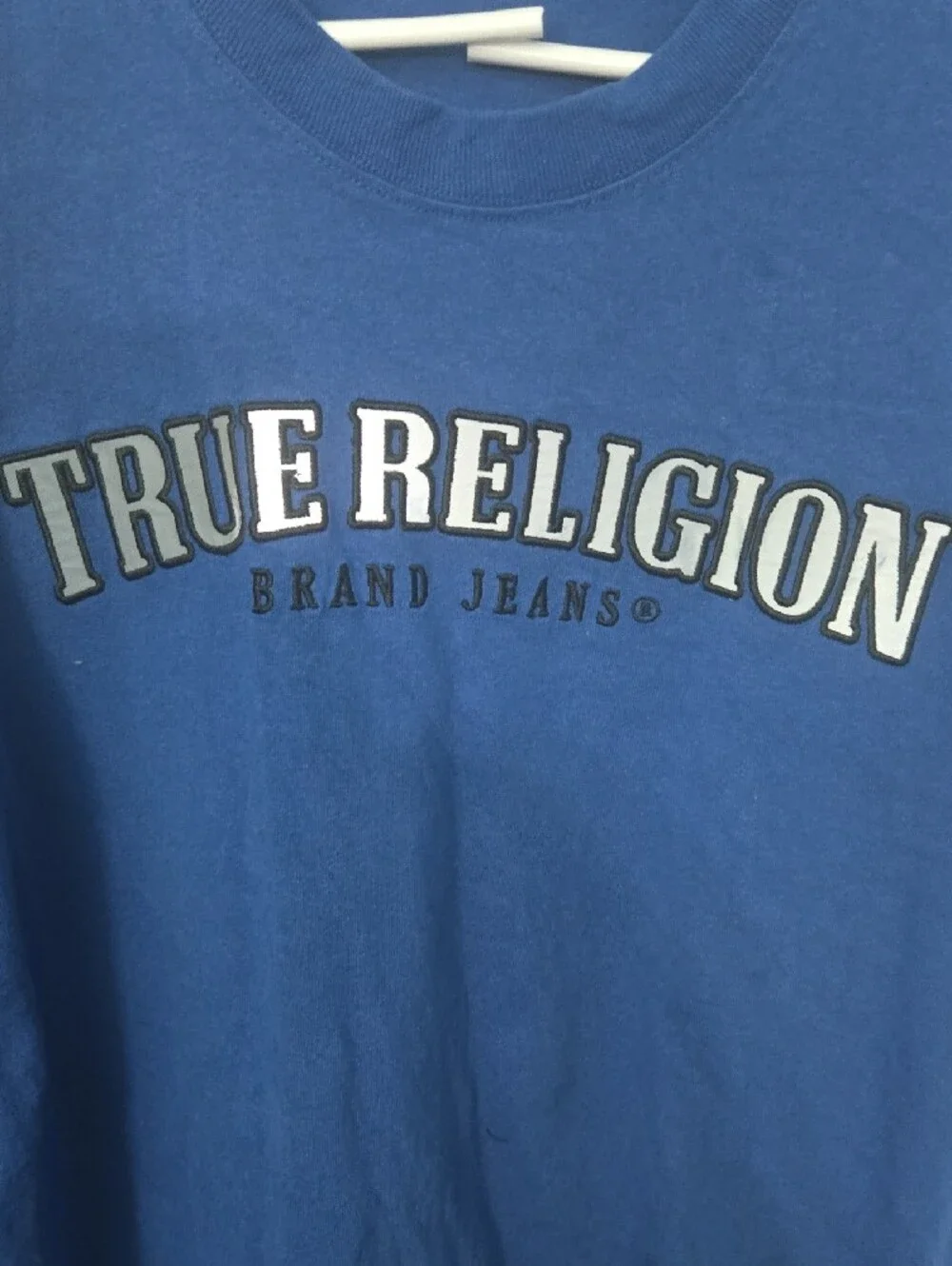True Religion Royal Blue Logo Crewneck Tee